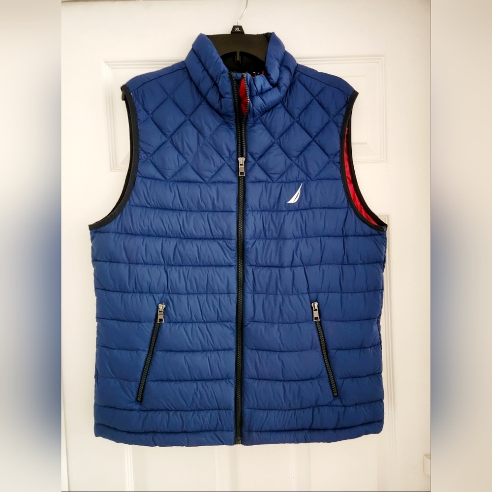 Nautica Navy Quilted Vest